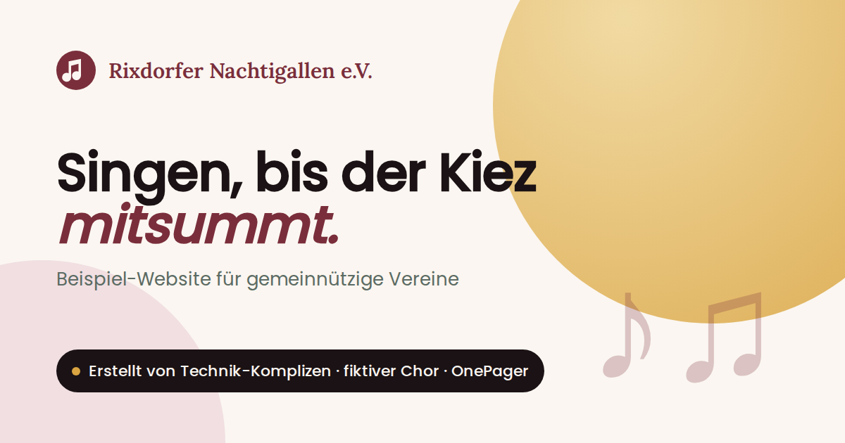 Vorschau Rixdorfer Nachtigallen